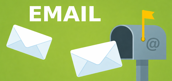 Конвертики летят в почтовый ящик, Email.