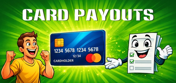 Улыбающаяся анкета переводит пользователю вознаграждение на карту банка.